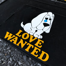 Load image into Gallery viewer, NOS Love Wanted Dually Mudflaps - Plasticolor 22x13