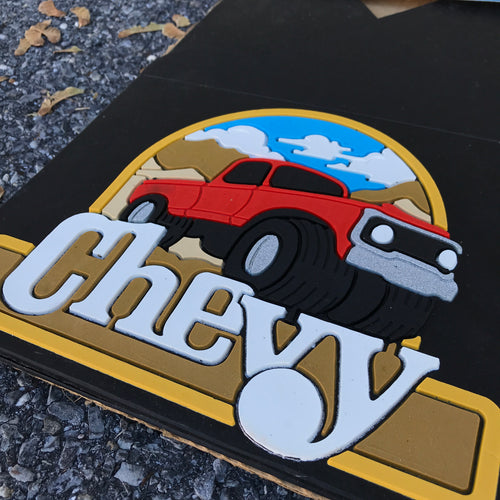 NOS Chevy Truck Mudflaps - Plasticolor 18x12