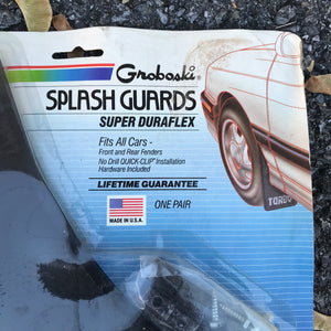 NOS Chevrolet Mud Flaps Small - Groboski 11x8 Quik-Clip