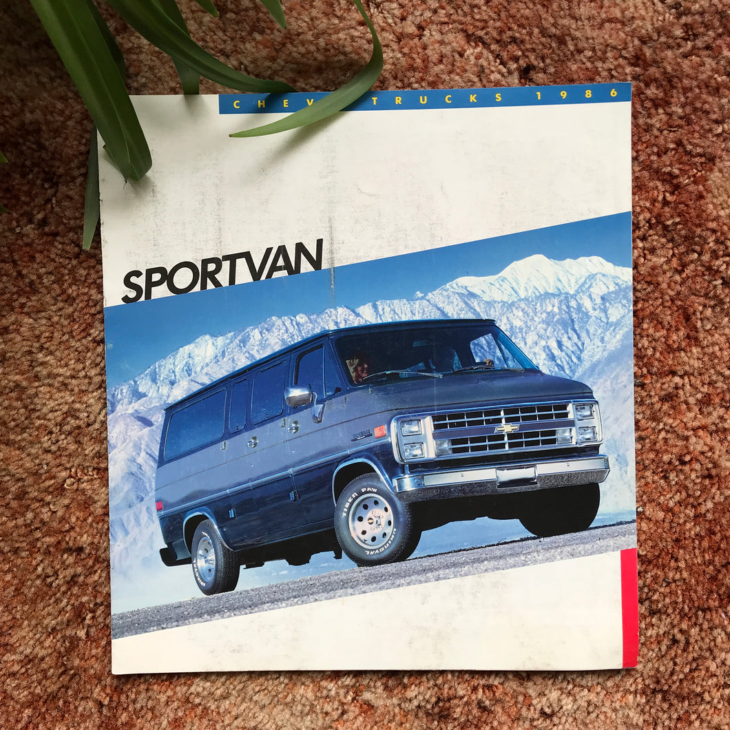 1986 Chevy Sportvan - Original GM Dealership Brochure