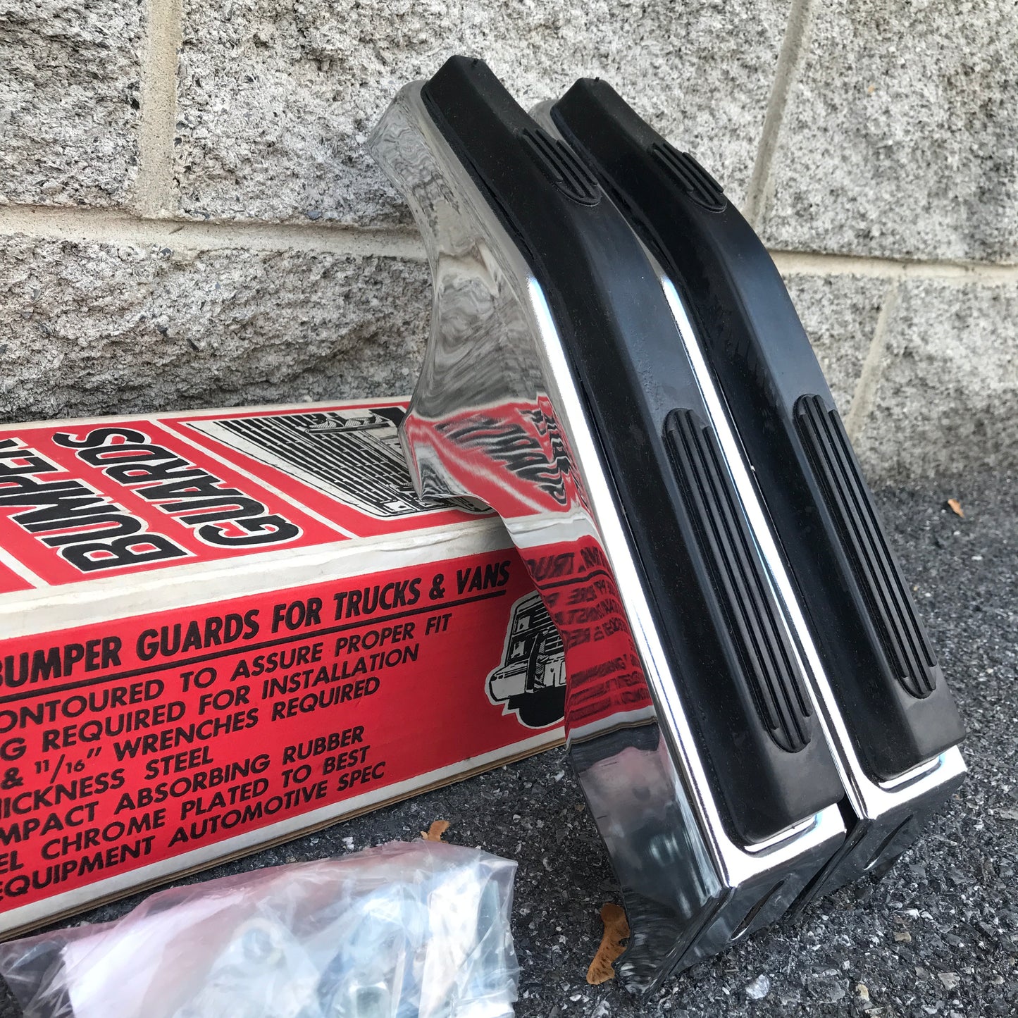 NOS Dodge Plymouth Full-Size Van Bumperettes - Gem Guards