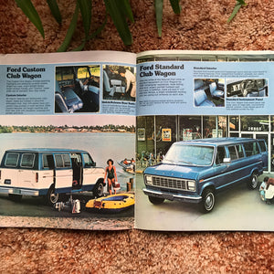 1980 Ford Club Wagons - Original Ford Dealership Brochure