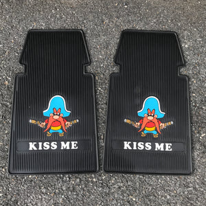 NOS “Kiss Me” Floor Mats - Plasticolor Mod Mats
