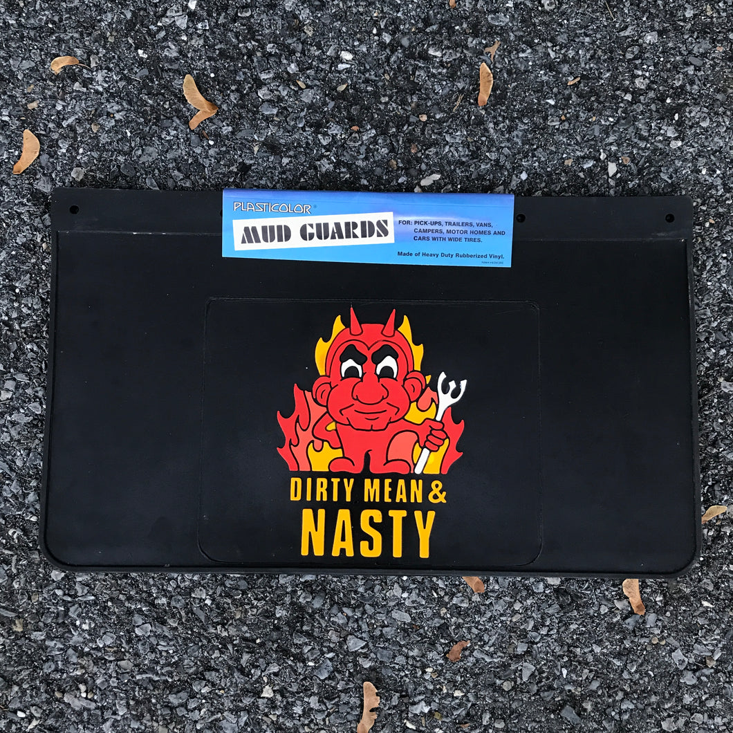 NOS “Dirty Mean & Nasty” Dually Mudflaps - Plasticolor 22x13