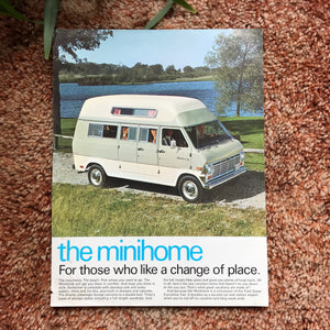 "The Mini Home" Ford Super Econoline Van Advertisement
