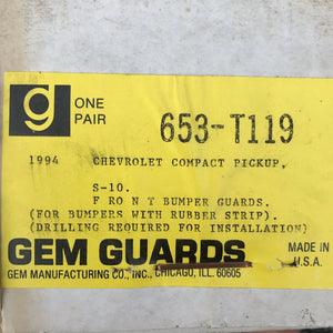NOS GM Compact Truck/Blazer/S-10 Bumperettes - Gem Guards